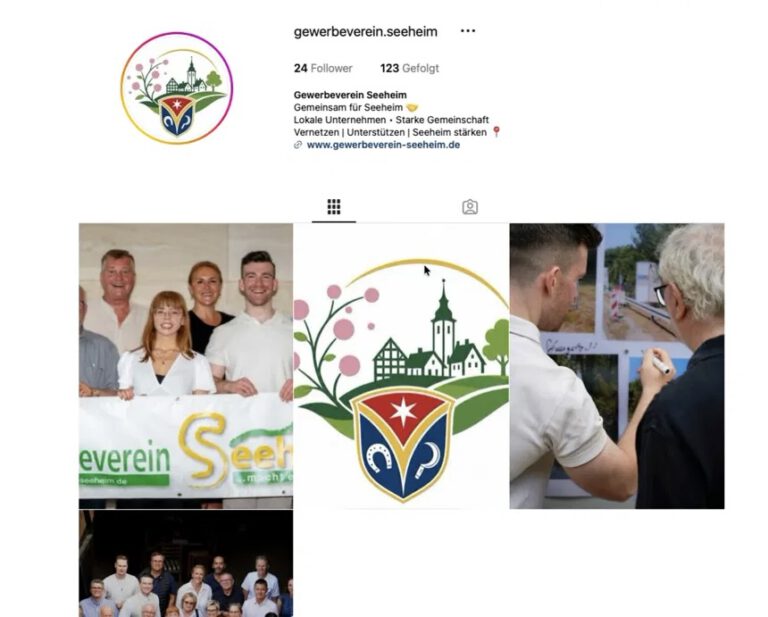 Instagram vom Gewerbeverein Seeheim